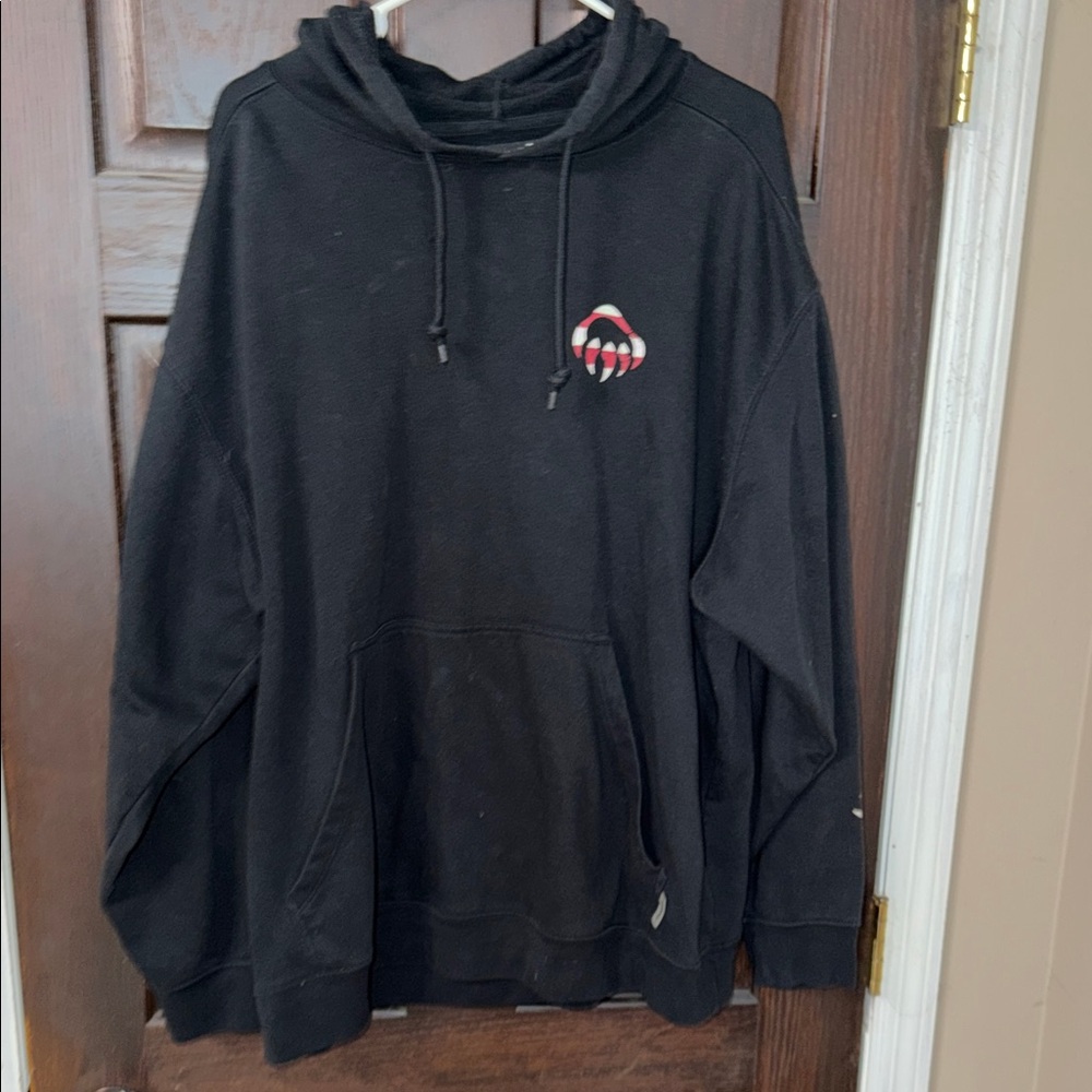 Wolverine Black Hoodie with Red Graphic